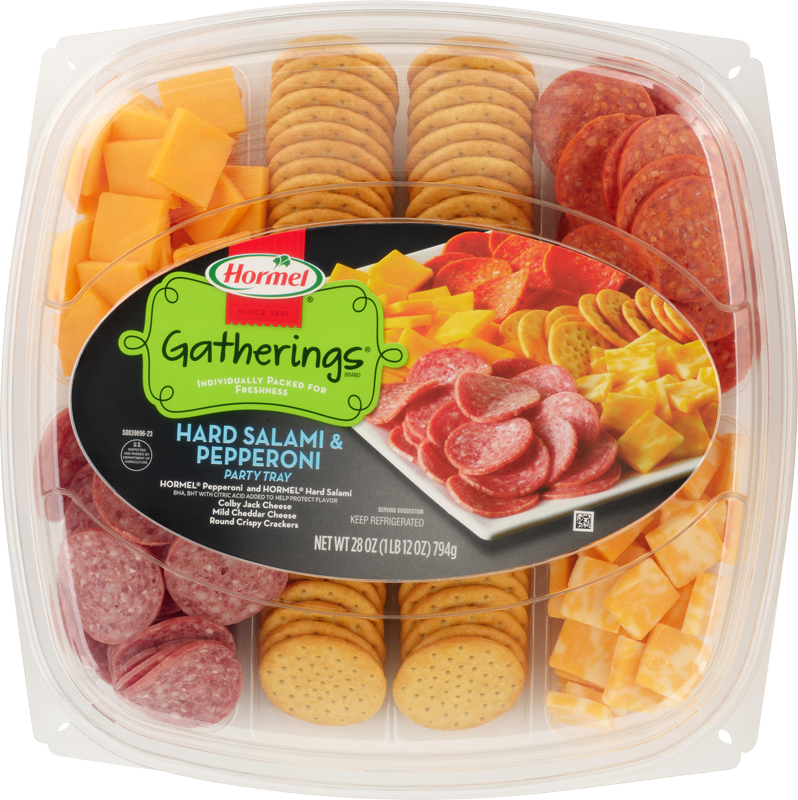 Hard Salami, Pepperoni and Cheese Party Tray