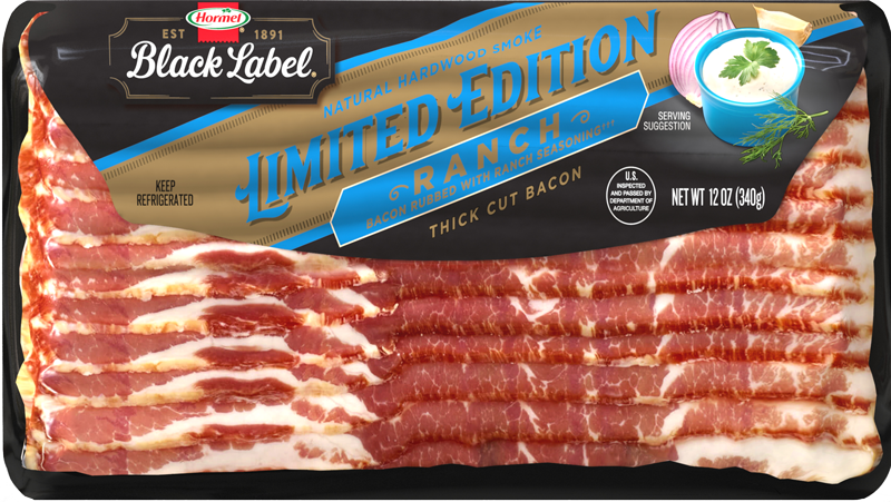 Limited Edition* HORMEL® BLACK LABEL® Ranch Flavored Thick Cut Bacon
