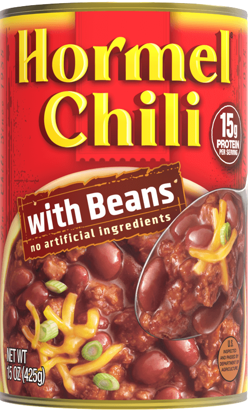 Hormel Chili with beans can