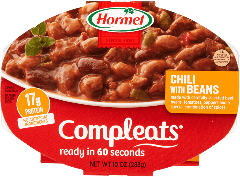 Chili With Beans Compleats package